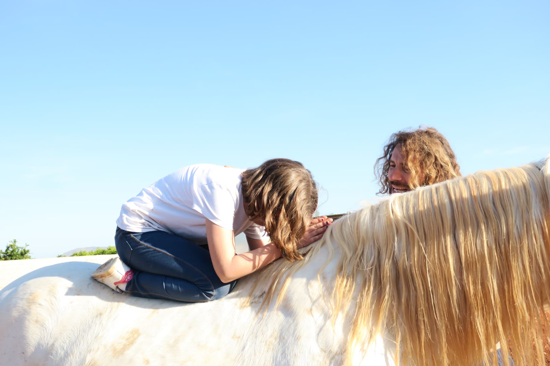 Ejercicio de confianza a caballo