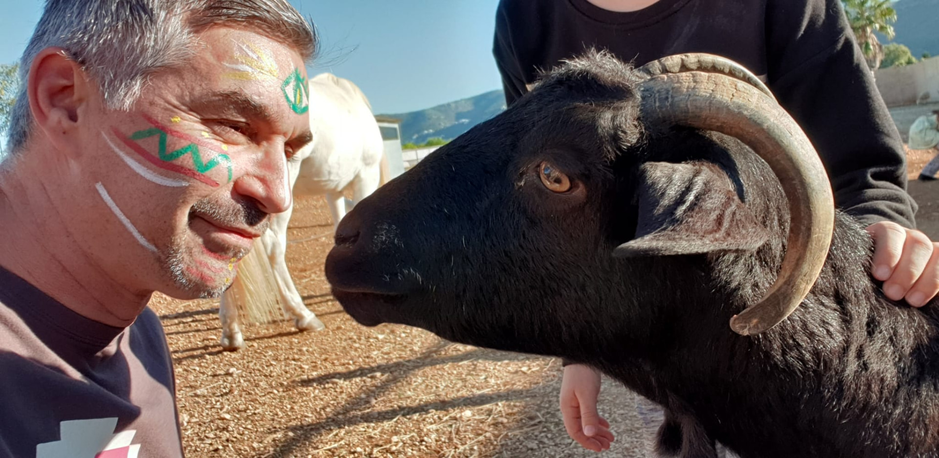 Pintacaras y la cabra negra